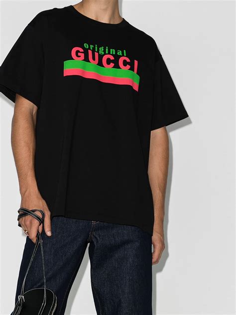 designer shirts gucci|gucci graphic t shirt.